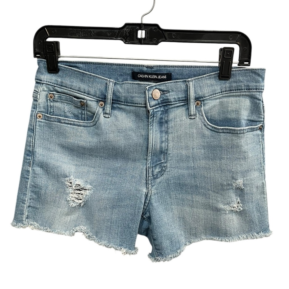 Calvin Klein Woman’s Cutoff Denim Midrise Shorts - Size 27